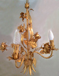 metal roses chandelier